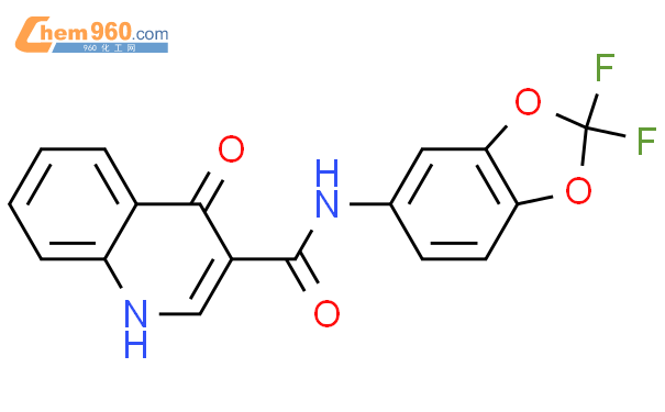 873050 83 0 3 Quinolinecarboxamide N 2 2 Difluoro 1 3 Benzodioxol 5 Yl