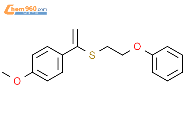 873440 85 8 Benzene 1 methoxy 4 1 2 phenoxyethyl thio ethenyl 化学式