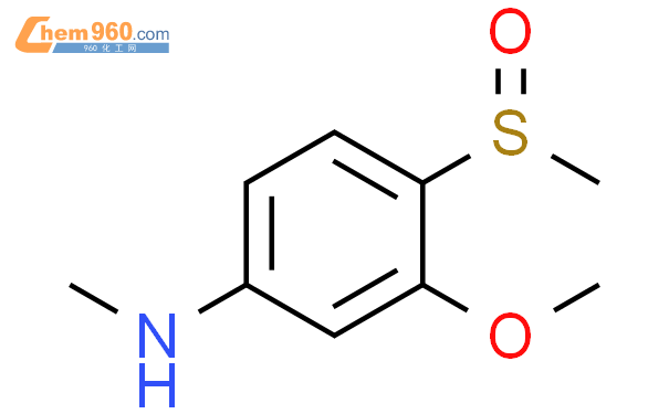 87433 30 5 Benzenamine 3 methoxy N methyl 4 methylsulfinyl 化学式结构式