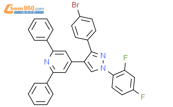 875121 56 5 Pyridine 4 3 4 Bromophenyl 1 2 4 Difluorophenyl 1H