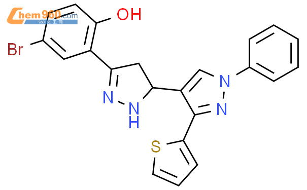 875144 20 0 Phenol 4 Bromo 2 4 5 Dihydro 1 Phenyl 3 2 Thienyl 4 5