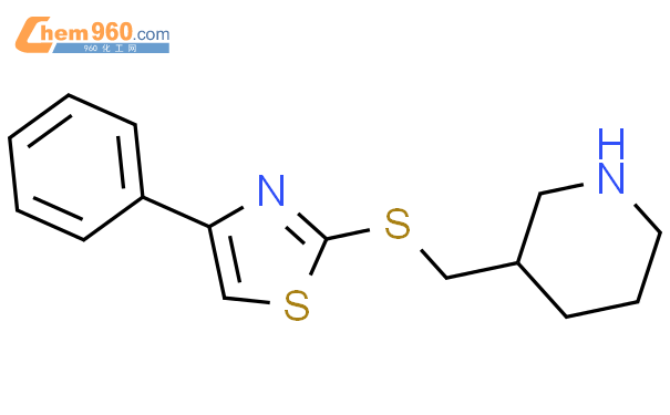 876148 14 0 PIPERIDINE 3 4 PHENYL 2 THIAZOLYL THIO METHYL CAS号