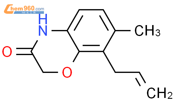 876921 93 6 2H 1 4 BENZOXAZIN 3 4H ONE 7 METHYL 8 2 PROPENYL 化学式结构