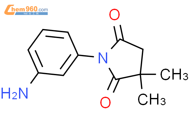 88011 37 4 2 5 Pyrrolidinedione 1 3 aminophenyl 3 3 dimethyl CAS号