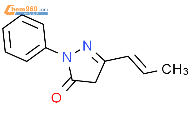 88075 55 2 3H Pyrazol 3 one 2 4 dihydro 2 phenyl 5 1 propenyl 化学式结构