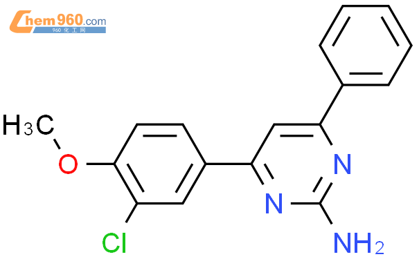 881193 36 8 2 Pyrimidinamine 4 3 Chloro 4 Methoxyphenyl 6 Phenyl CAS