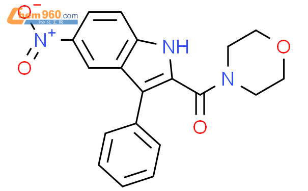 881742 23 0 MORPHOLINE 4 5 NITRO 3 PHENYL 1H INDOL 2 YL CARBONYL