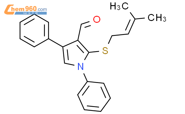 884510 38 7 1H Pyrrole 3 Carboxaldehyde 2 3 Methyl 2 Butenyl Thio 1