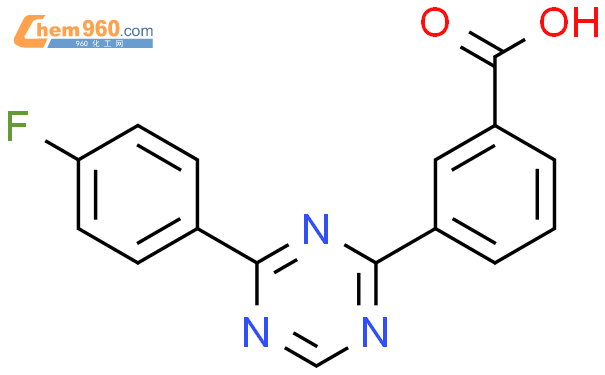 884656 35 3 Benzoic Acid 3 4 4 Fluorophenyl 1 3 5 Triazin 2 Yl CAS