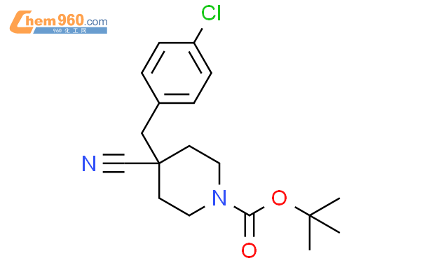 885500 39 0 1 BOC 4 CYANO 4 4 CHLOROBENZYL PIPERIDINE化学式结构式分子式mol