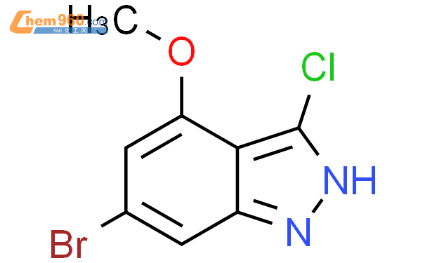 885523 17 1 6 BROMO 3 CHLORO 4 METHOXY 1H INDAZOLE化学式结构式分子式mol