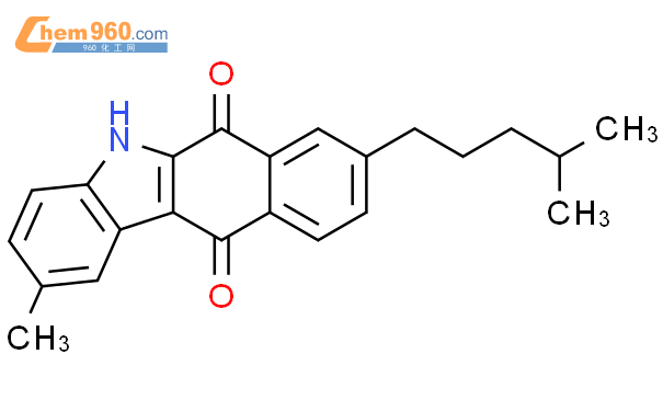 886214 49 9 5H Benzo B Carbazole 6 11 Dione 2 Methyl 8 4 Methylpentyl