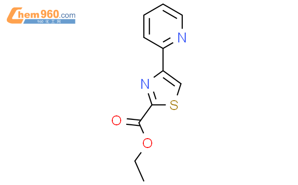 886370 87 2 ethyl 4 pyridin 2 yl 1 3 thiazole 2 carboxylate化学式结构式分子式