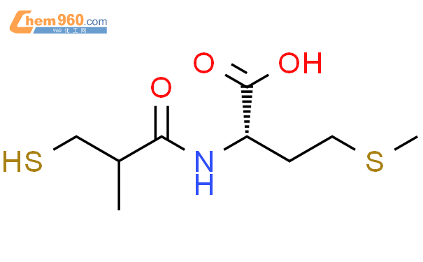 88660 25 7 L Methionine N 3 mercapto 2 methyl 1 oxopropyl 化学式结构式分子