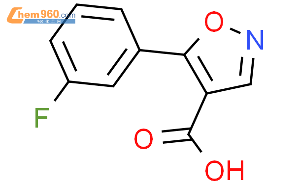 5 3 fluorophenyl 1 2 oxazole 4 carboxylic acidCAS号887408 22 2 960化工网