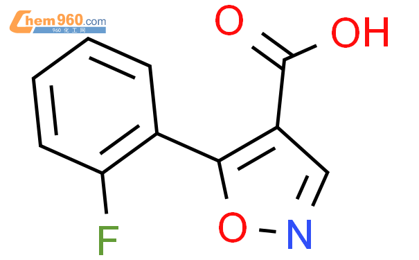 5 2 fluorophenyl 1 2 oxazole 4 carboxylic acidCAS号887408 23 3 960化工网