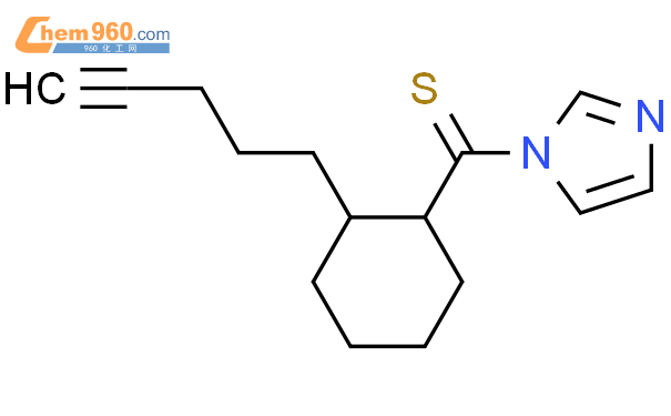 88854 27 7 1H Imidazole 1 2 4 pentynyl cyclohexyl thioxomethyl 化学式