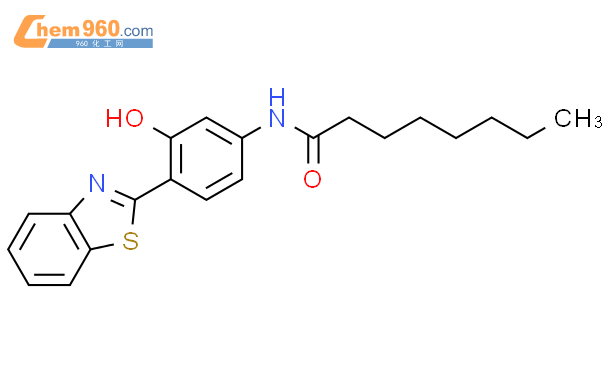 88877 70 7 Octanamide N 4 2 benzothiazolyl 3 hydroxyphenyl CAS号