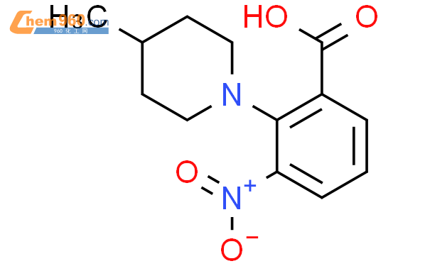 890091 66 4 2 4 Methylpiperidin 1 yl 3 nitrobenzoic acidCAS号 890091