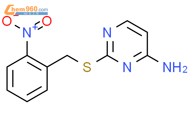 890155 06 3 4 Pyrimidinamine 2 2 nitrophenyl methyl thio 化学式结构式