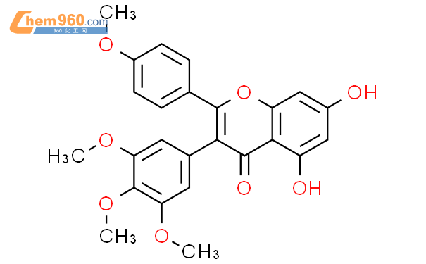 890661 75 3 4H 1 Benzopyran 4 One 5 7 Dihydroxy 2 4 Methoxyphenyl 3