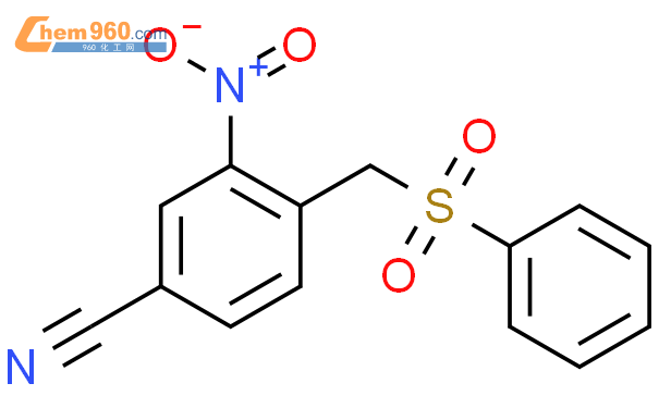 89303 51 5 Benzonitrile 3 nitro 4 phenylsulfonyl methyl CAS号 89303