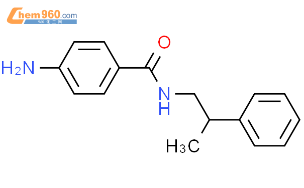 89399 18 8 Benzamide 4 amino N 2 phenylpropyl 化学式结构式分子式mol 960化工网