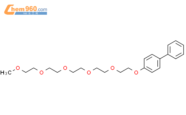 89807 28 3 2 5 8 11 14 Pentaoxahexadecane 16 1 1 Biphenyl 4 Yloxy