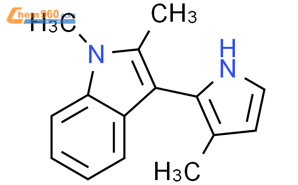 89969 99 3 1H Indole 1 2 dimethyl 3 3 methyl 1H pyrrol 2 yl CAS号