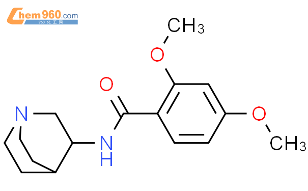 90183 05 4 Benzamide N 1 azabicyclo 2 2 2 oct 3 yl 2 4 dimethoxy 化学式