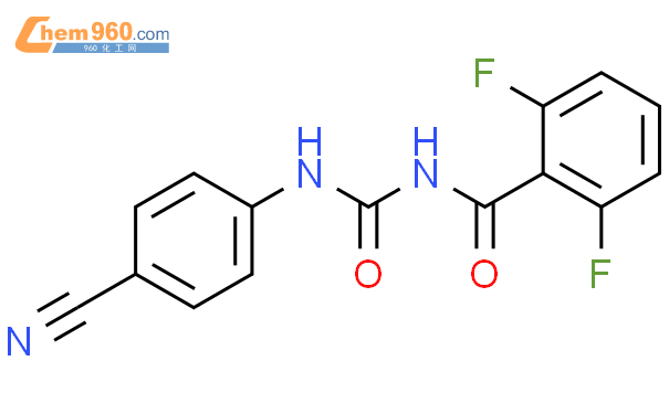 n4cyanophenylcarbamoyl26difluorobenzamide结构式