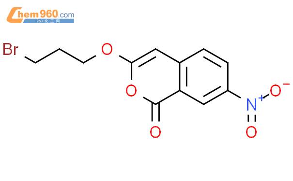 913837 00 0 1H 2 Benzopyran 1 one 3 3 bromopropoxy 7 nitro 化学式结构式