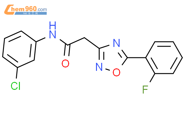 N Chlorophenyl Fluorophenyl Oxadiazol