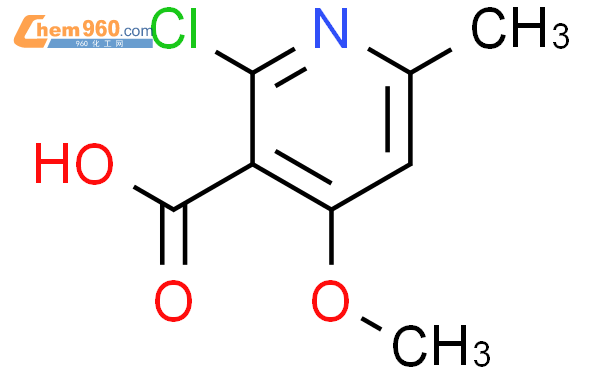 917246 25 4 3 PYRIDINECARBOXYLIC ACID 2 CHLORO 4 METHOXY 6 METHYL 化学式