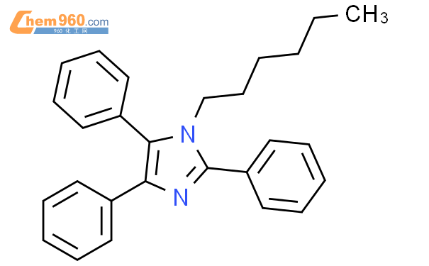 918636 33 6 1H Imidazole 1 hexyl 2 4 5 triphenyl 化学式结构式分子式mol 960化工网