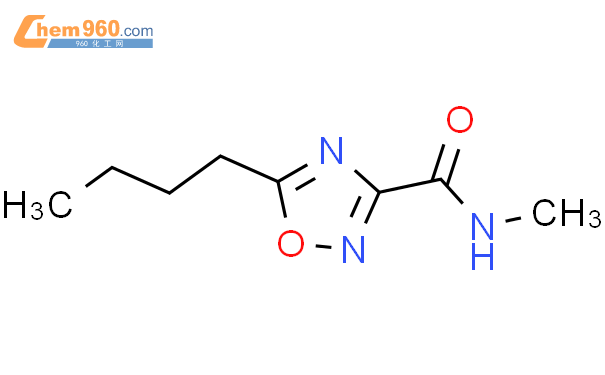 918814 25 2 1 2 4 Oxadiazole 3 carboxamide 5 butyl N methyl 化学式结构式分子