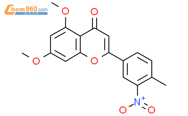 921942 59 8 5 7 Dimethoxy 2 4 Methyl 3 Nitrophenyl 4H 1 Benzopyran 4