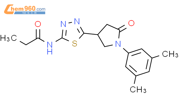 924977 67 3 N 5 1 3 5 Dimethyl Phenyl 5 Oxo Pyrrolidin 3 Yl 1 3