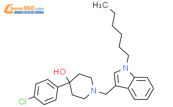 925218 15 1 4 Piperidinol 4 4 Chlorophenyl 1 1 Hexyl 1H Indol 3 Yl