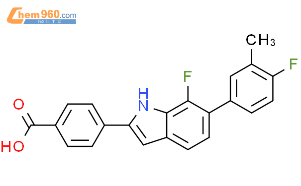 926634 50 6 4 7 Fluoro 6 4 Fluoro 3 Methylphenyl 1H Indol 2 Yl