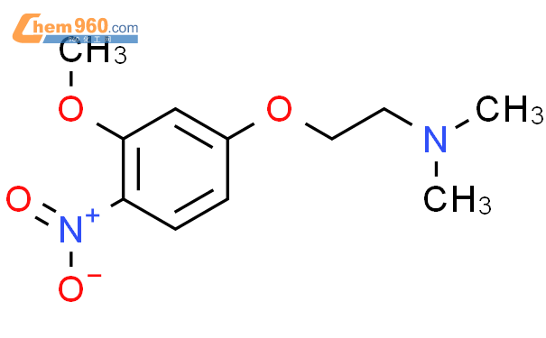 927672 73 9 Ethanamine 2 3 methoxy 4 nitrophenoxy N N dimethyl 化学式