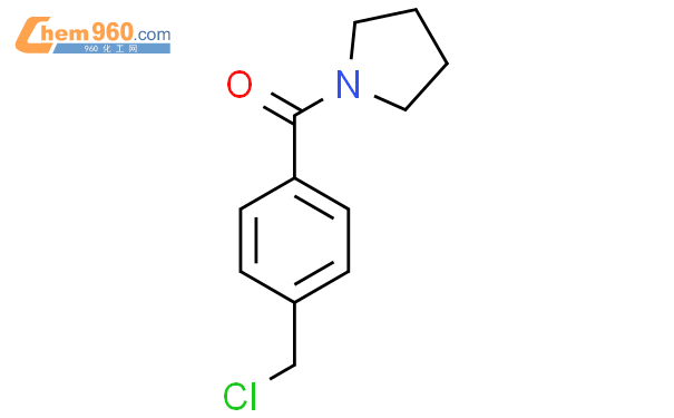 929972 98 5 4 氯甲基 苯基 吡咯烷 1 基 甲酮化学式结构式分子式mol 960化工网