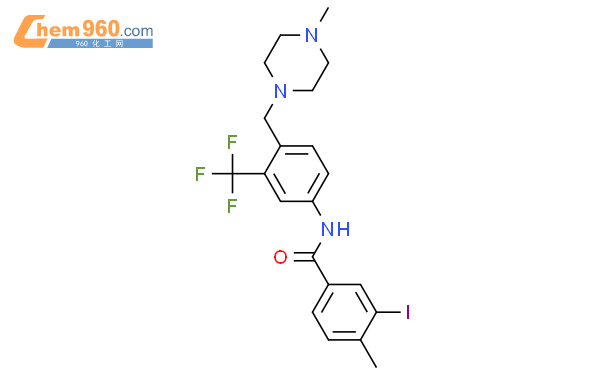 943320 50 1 3 碘 4 甲基 N 4 4 甲基 1 哌嗪 甲基 3 三氟甲基 苯基 苯甲酰胺化学式结构式分子式
