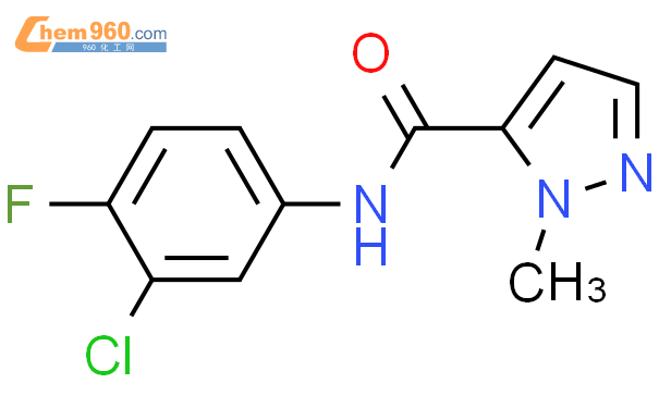 957487 16 0 N 3 Chloro 4 Fluorophenyl 1 Methyl 1H Pyrazole 5