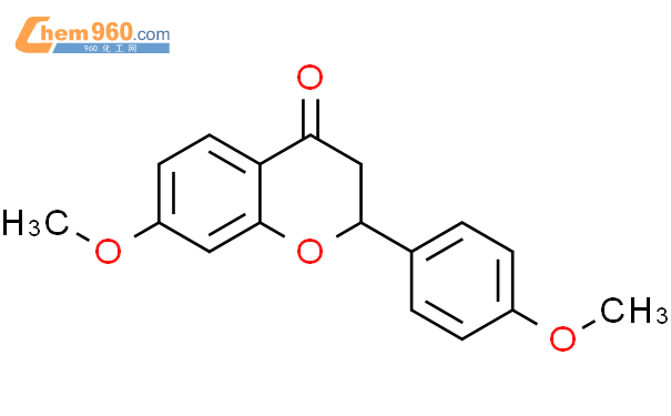 7 Methoxy 2 4 methoxyphenyl 2 3 dihydro 4H chromen 4 oneCAS号95753