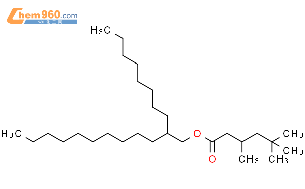 98072 02 7 Hexanoic acid 3 5 5 trimethyl 2 octyldodecyl ester化学式结构式