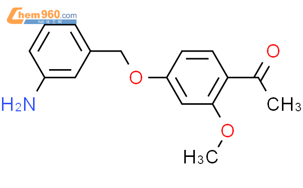 98618 94 1 Ethanone 1 4 3 Aminophenyl Methoxy 2 Methoxyphenyl CAS