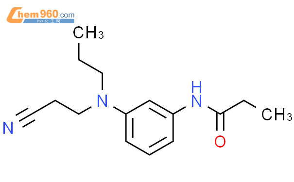 99955 03 0 Propanamide N 3 2 cyanoethyl propylamino phenyl 化学式结构式