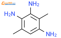 3,6-二甲基-1,2,4-苯三胺结构式图片|100910-77-8结构式图片