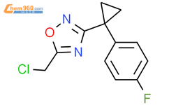 5 Chloromethyl 3 1 4 Fluorophenyl Cyclopropyl 1 2 4 Oxadiazole